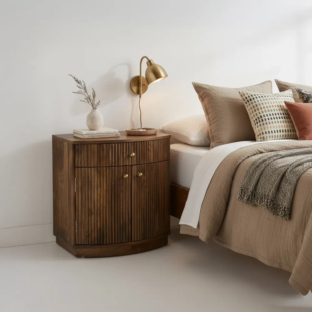 Sabia Nightstand Walnut