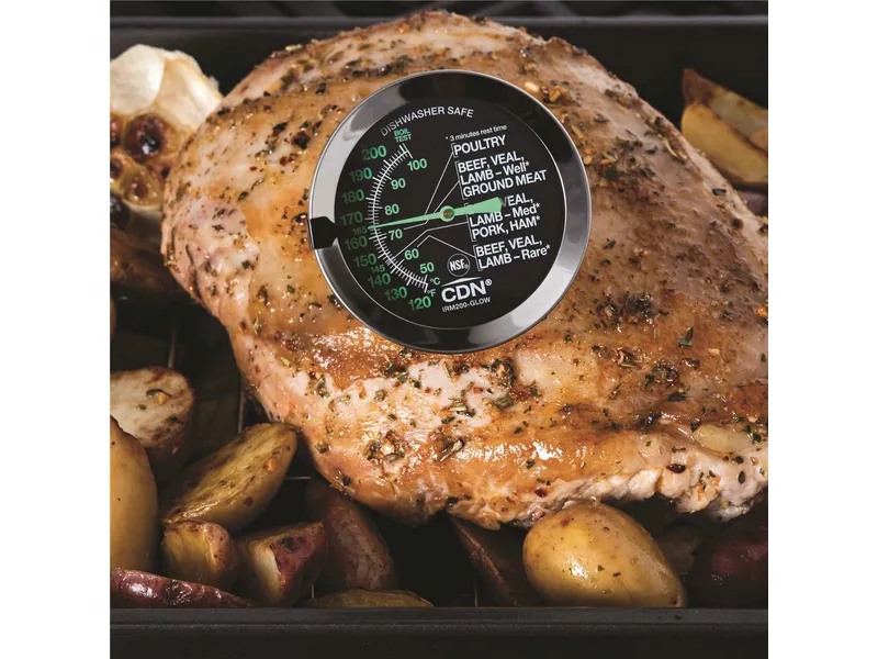 CDN Thermometer, Dial, Cooking Meat/Poultry Glow Ovenproof ProAccurate Silver 4
