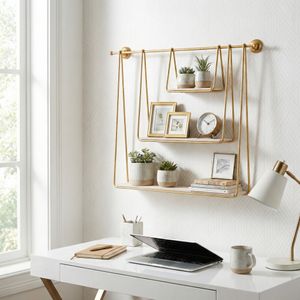 GARANDRUN WHITE WALL SHELF 29 (IN) 2