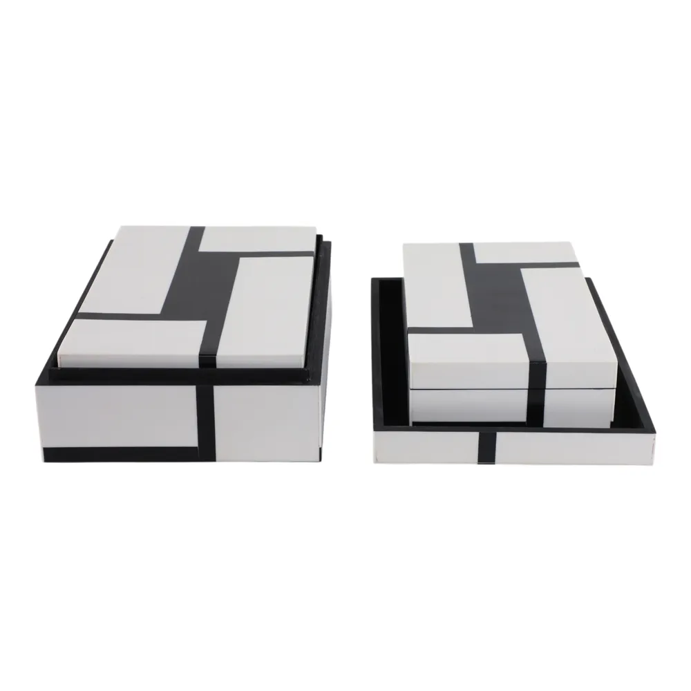 WALT SET OF 3 WHITE BOXES 4 (IN)
