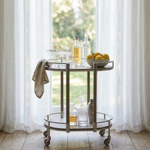 GUNNARWAY SILVER BAR CART 30 (IN) 2