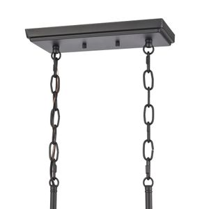 Ellisville 34'' Wide 6-Light Chandelier - Matte Black 4