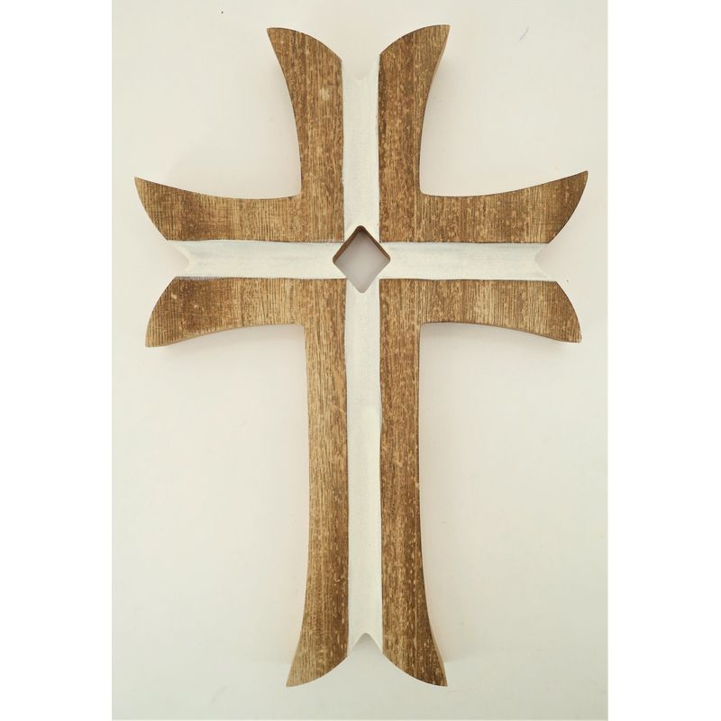 12" x 8" Curved Wood Cross