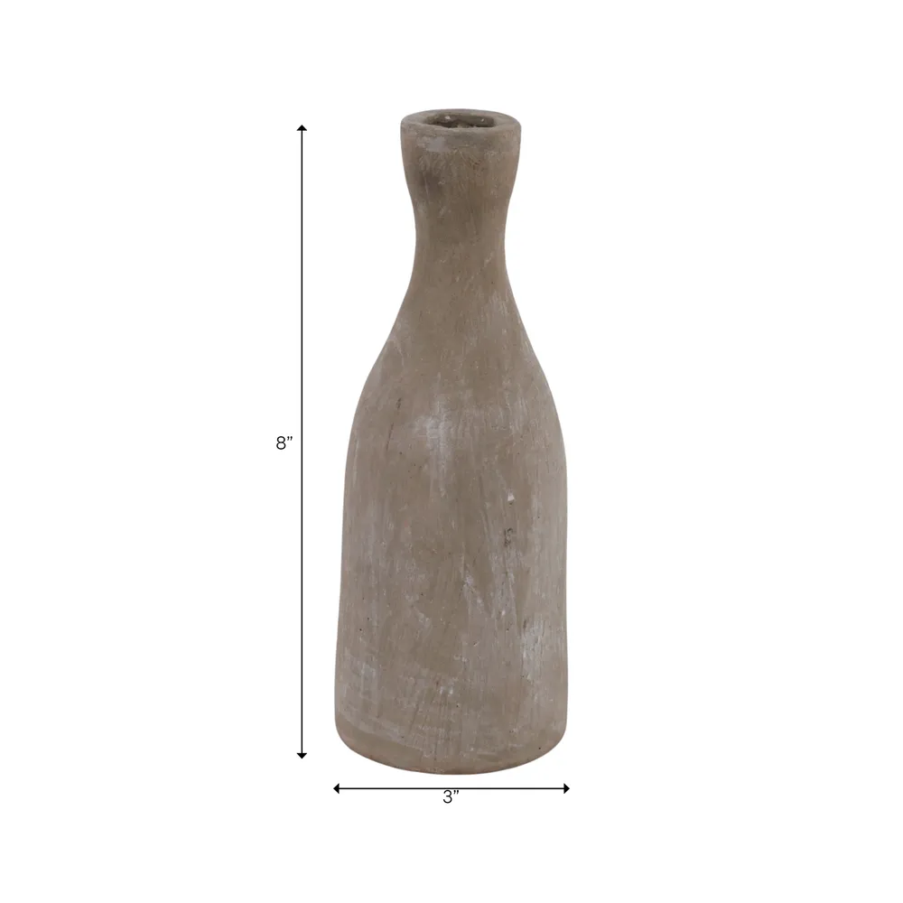 PAXTONCLIFF GRAY CANDLE HOLDER 8 (IN)