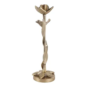 HOLLYMOOR GOLD CANDLE HOLDER 11 (IN) 5