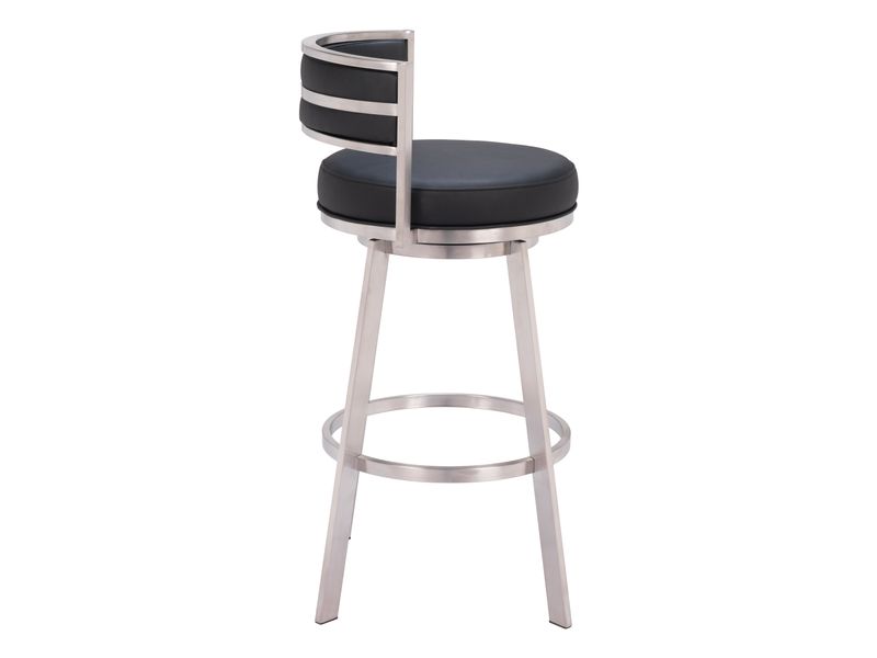 Gimsby Swivel Barstool Black 3