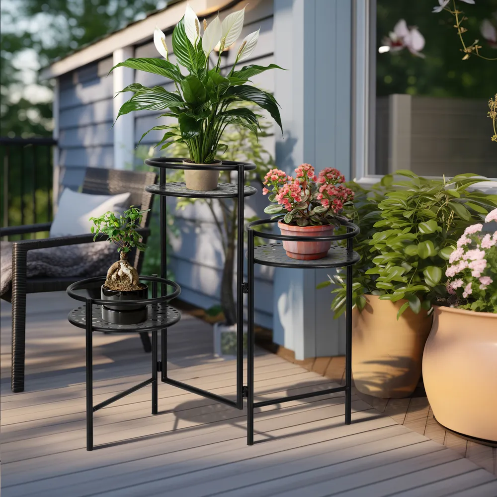FRAZERVIEW BLACK PLANT STAND 22 (IN)