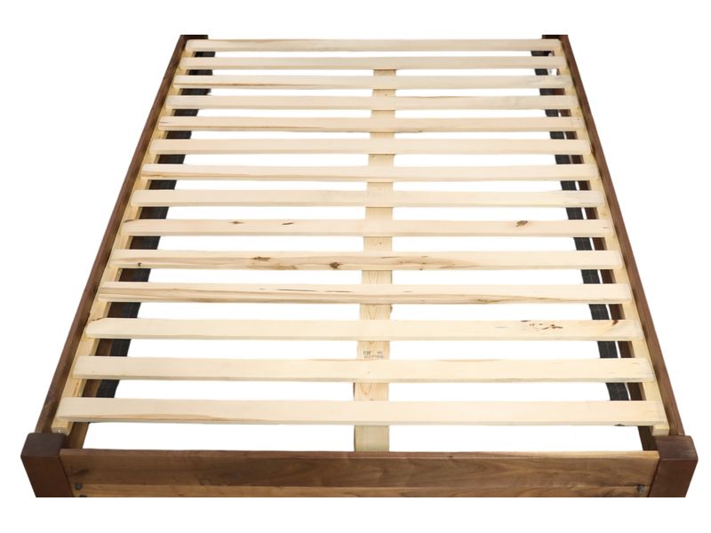 Heartland Walnut Upholstered Platform Bed - King - Upgrade Fabric 4