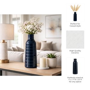 HARTONLAND BLUE VASE 20 (IN) 9