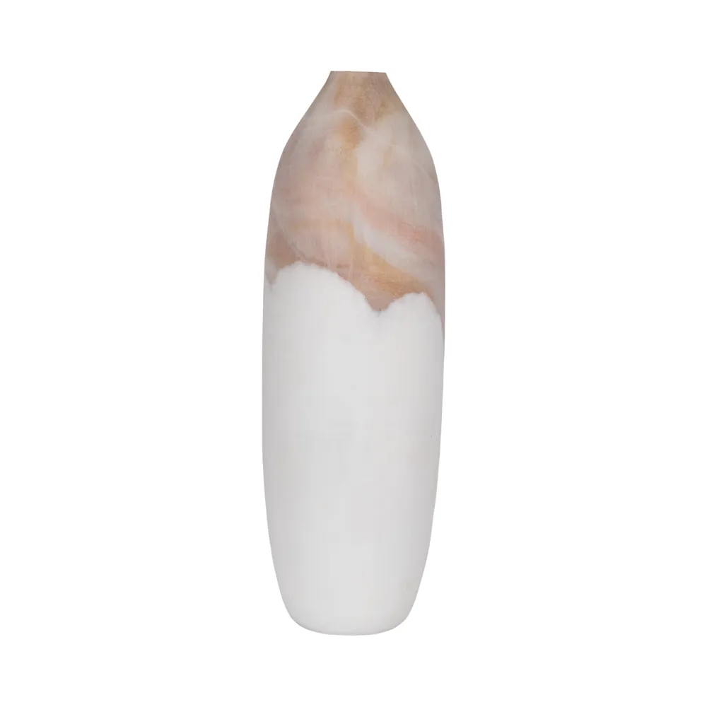 DRAKELEY TAN GLASS VASE 24 (IN)