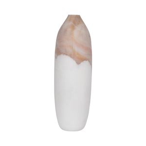 DRAKELEY TAN GLASS VASE 24 (IN) 4