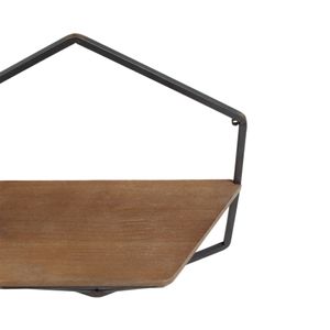 IRVINGMILL SET OF 2 BROWN WALL SHELF 17 (IN) 6