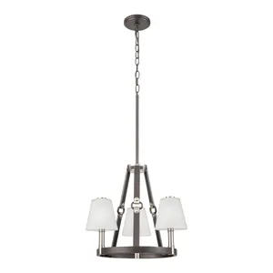 Armstrong Grove 18″ Wide 3-Light Chandelier - Espresso 2