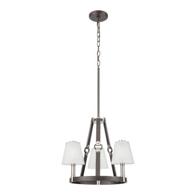 Armstrong Grove 18″ Wide 3-Light Chandelier - Espresso
