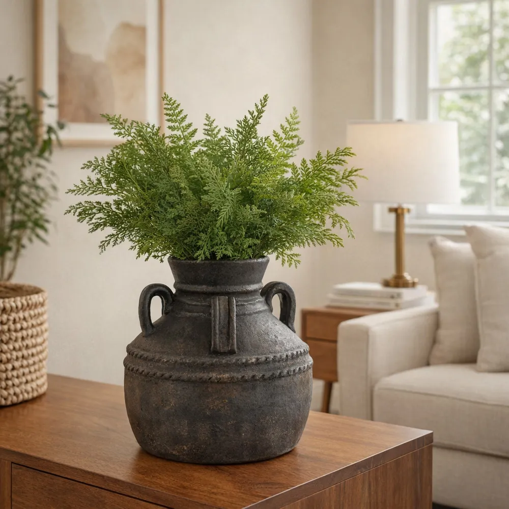 NOELWIND BLACK VASE 12 (IN)