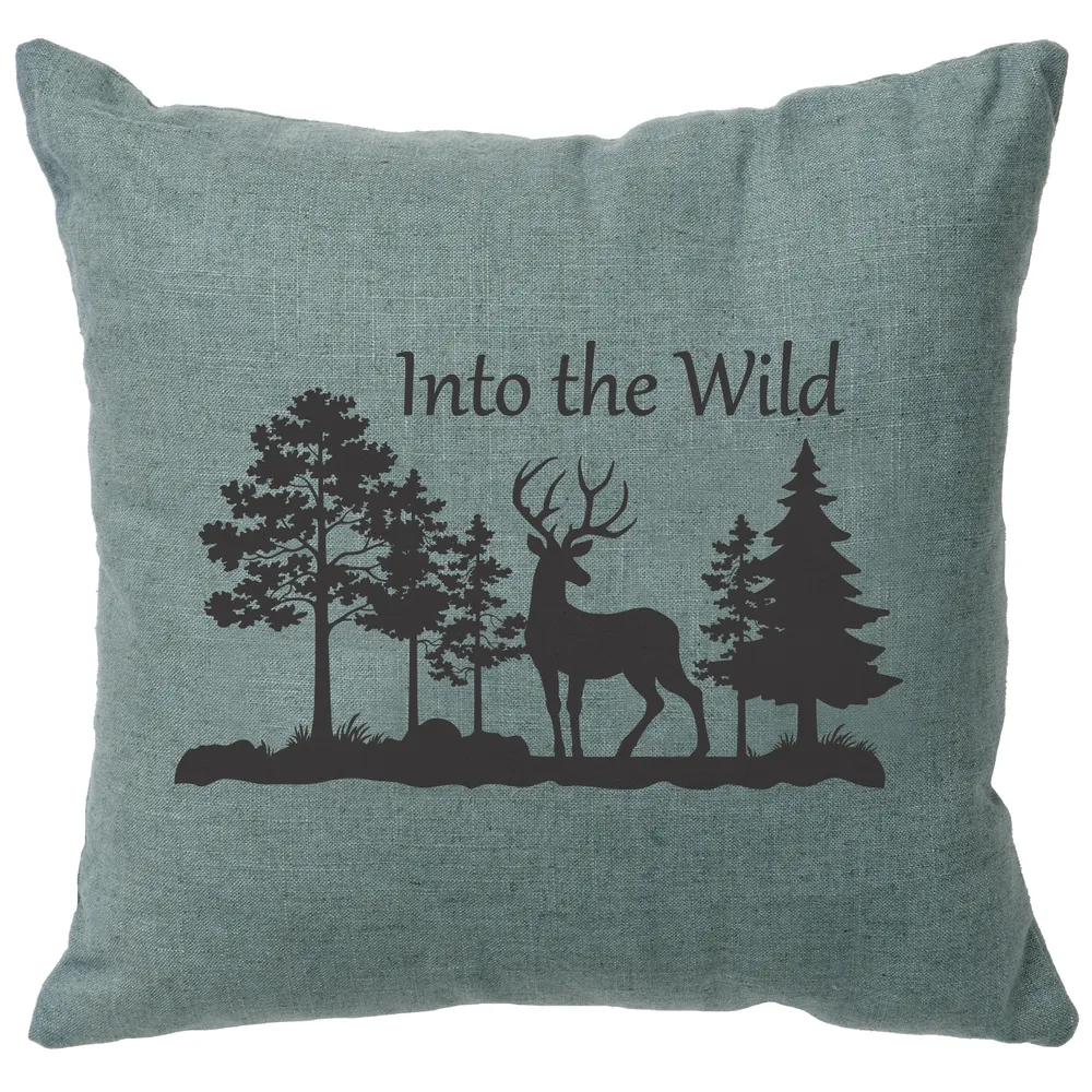 Image Pillow - Into Wild - Linen Ocean