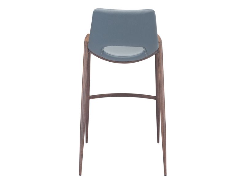 Desi Barstool Azure Gray & Walnut 5