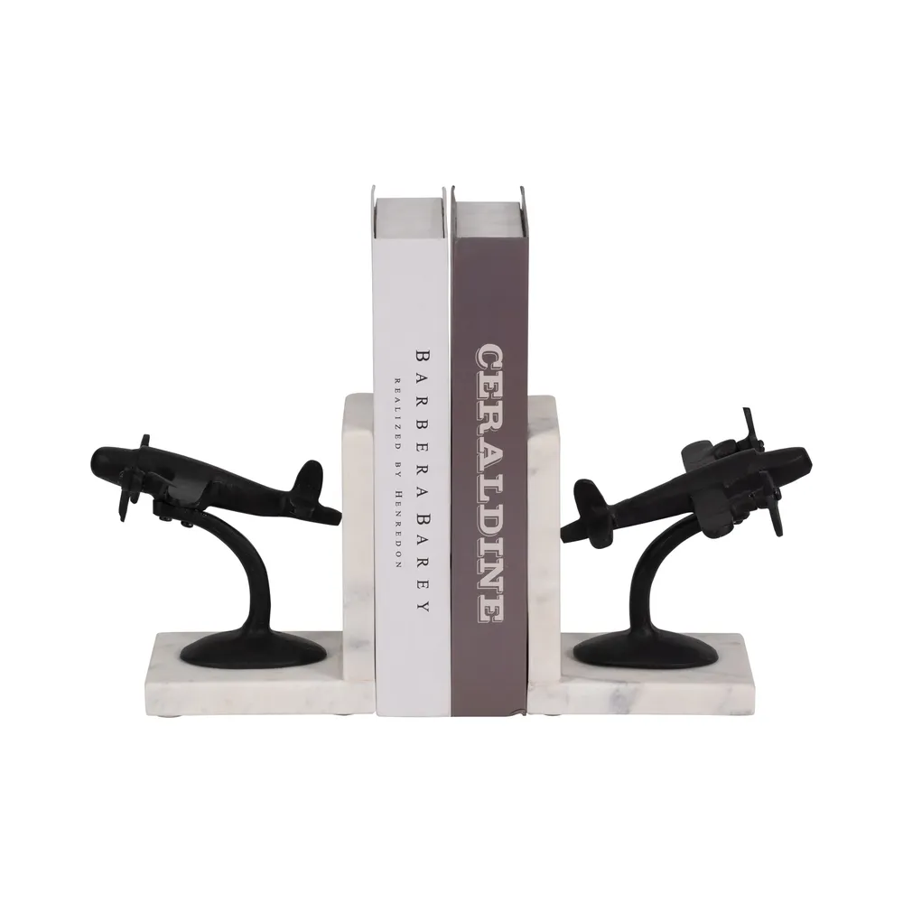 HOLDENFIELD SET OF 2 BLACK BOOKENDS 7 (IN)
