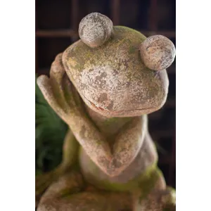 Large Faux Concrete Frog 3