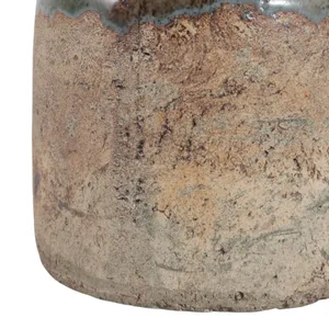 BARTONTON GREEN CANDLE HOLDER 7 (IN) 7
