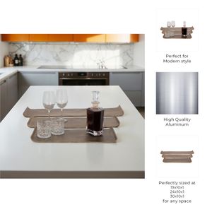 NELSONBURN SET OF 3 GOLD TRAY 1 (IN) 8
