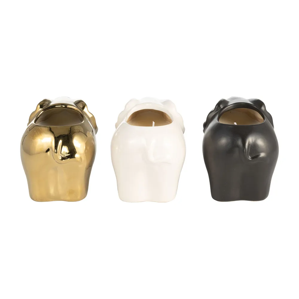 ARNETTCLIFF SET OF 3 PLUMERIA CANDLE 5 (IN)
