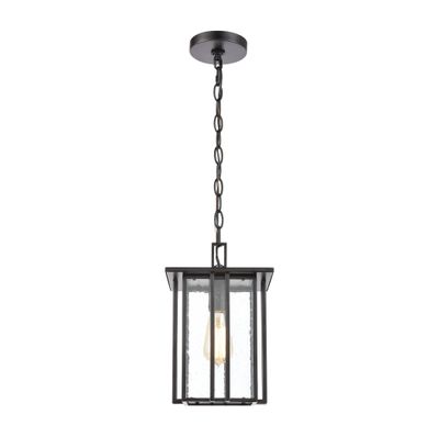 Radnor 8″ Wide 1-Light Outdoor Pendant - Matte Black