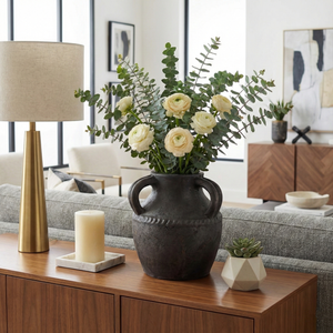 NOELWIND BLACK VASE 10 (IN) 12