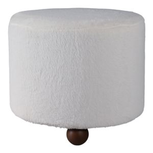 BAKERGROVE IVORY OTTOMAN 18 (IN) 1
