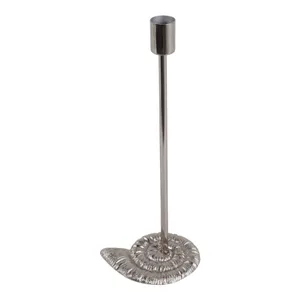 11X4" SEASHELL BASE TAPER HOLDER, SILVER 5