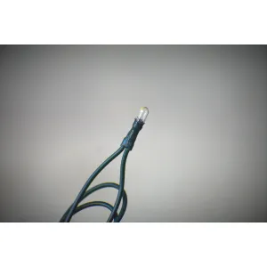 100 Bulb Primitive Rice String Light 19.5 ft Green Cord - Steady On" 1