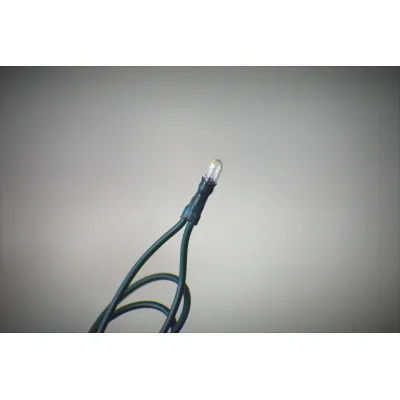 50 Bulb Primitive RICE String Lights 10ft Green Cord - Steady On