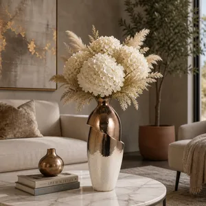 NASHCLIFF BRONZE GLASS VASE 19 (IN) 13