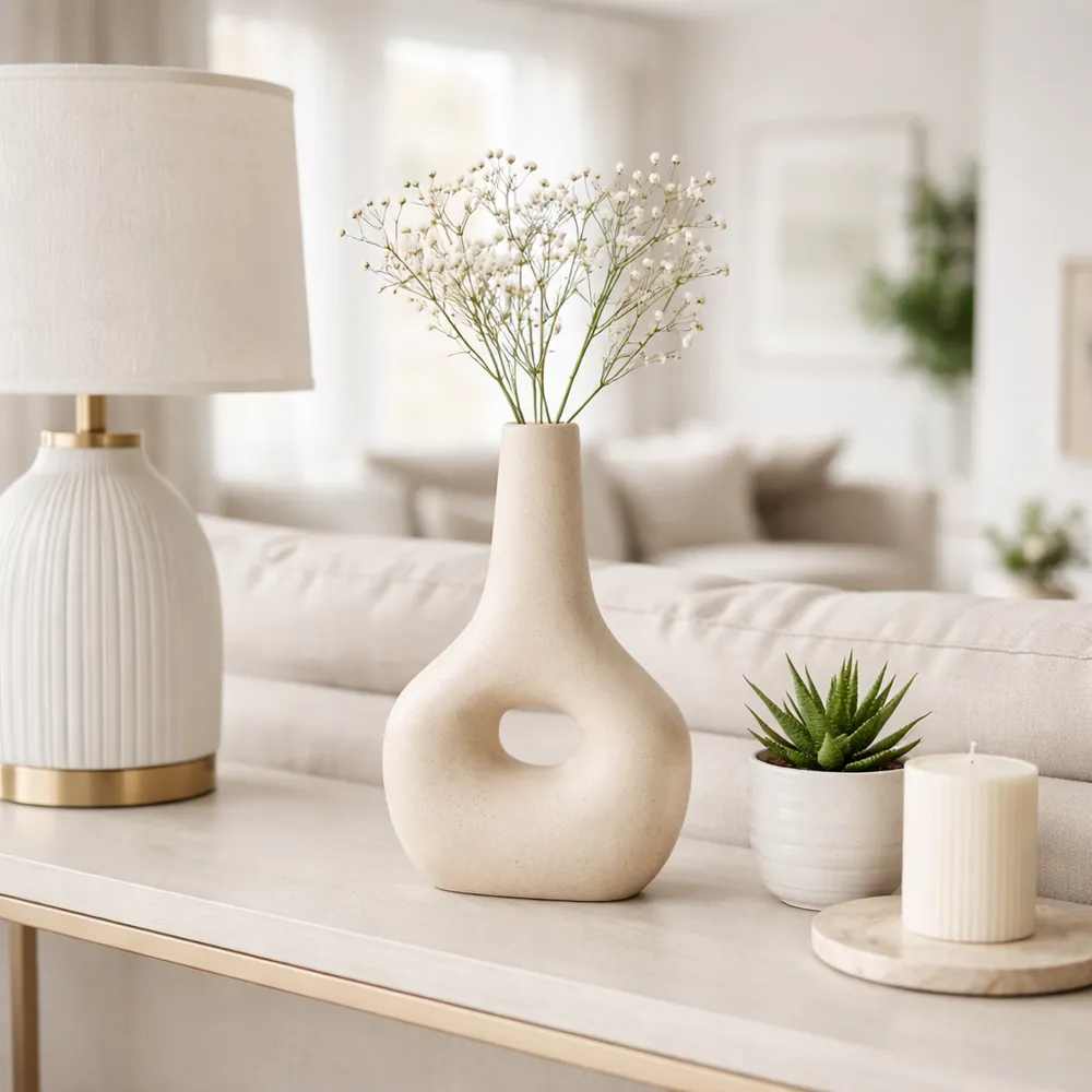 HORTONCROSS IVORY VASE 9 (IN)