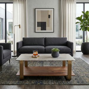 SARAHMORE GOLD COFFEE TABLE 17 (IN) 10
