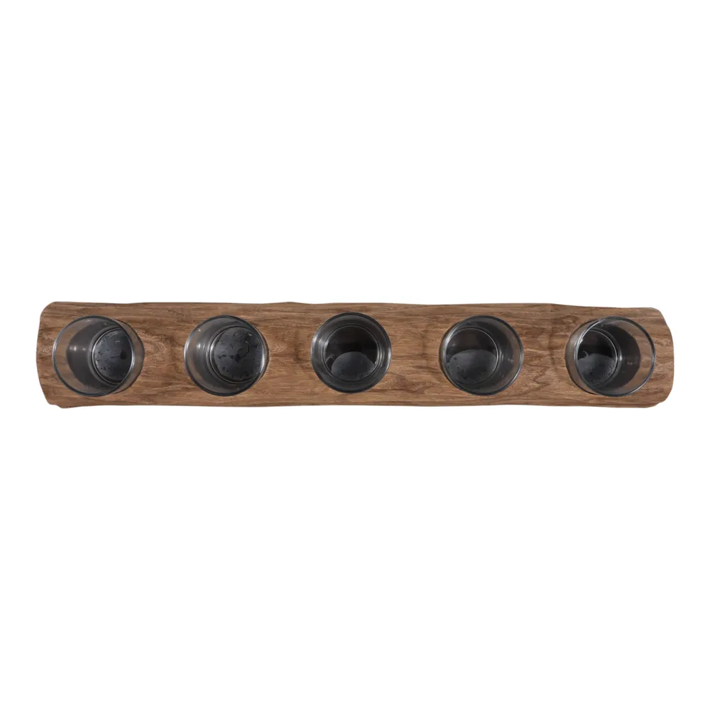 LUKEHAVEN BROWN TEALIGHT HOLDER 5 (IN)