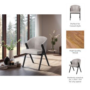 LARKCLIFF BLACK CHAIR 31 (IN) 8