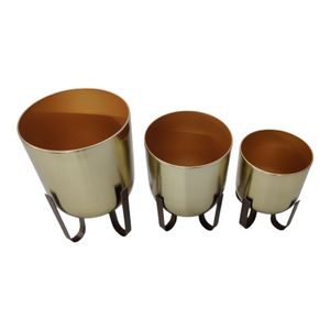 TRENTONDALE SET OF 3 GOLD PLANTER 15 (IN) 3
