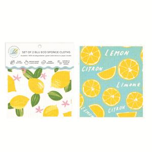 Limone blu Eco Sponge Cloths (Set of 2) 6