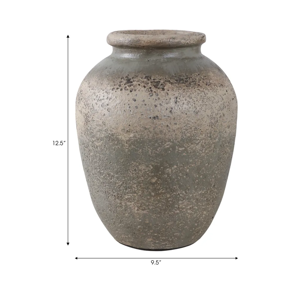 DUNCANRUN IVORY VASE 12 (IN)
