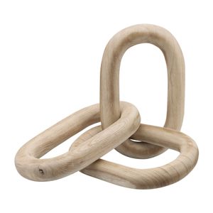 28" 3 WOODEN LINKS, NATURAL 4