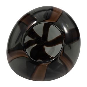 VALEBROOK BROWN GLASS VASE 7 (IN) 8