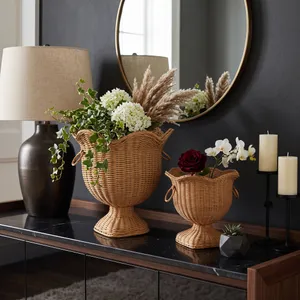 DARNELLWIND SET OF 2 BROWN VASES 17 (IN) 11