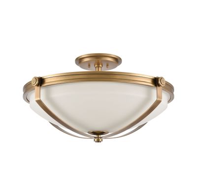 Connelly 23″ Wide 4-Light Semi Flush Mount - Natural