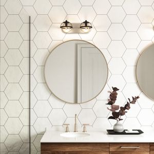Davenay 16'' Wide 2-Light Vanity Light - Satin Nickel 5