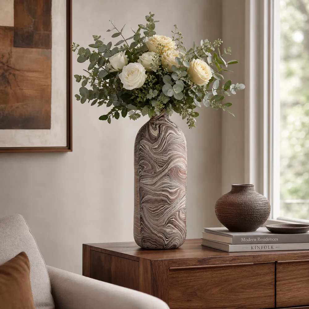 LONDONSIDE BROWN VASE 22 (IN)