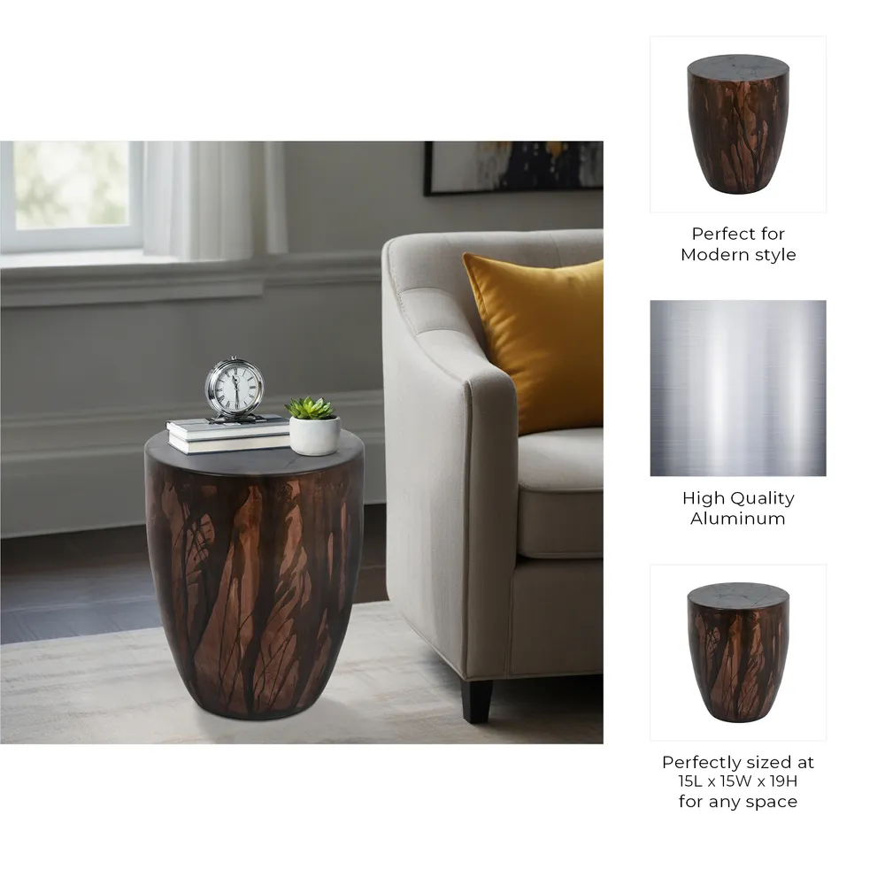 EATONBURN GRAY TABLE 19 (IN)