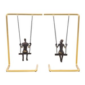 COVEFORD SET OF 2 GOLD BOOKENDS 10 (IN) 4