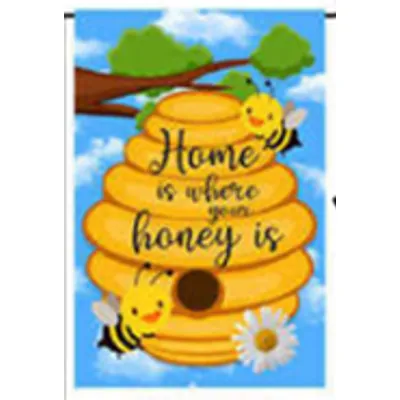 Honey Hive Garden Flag 12in by 18in