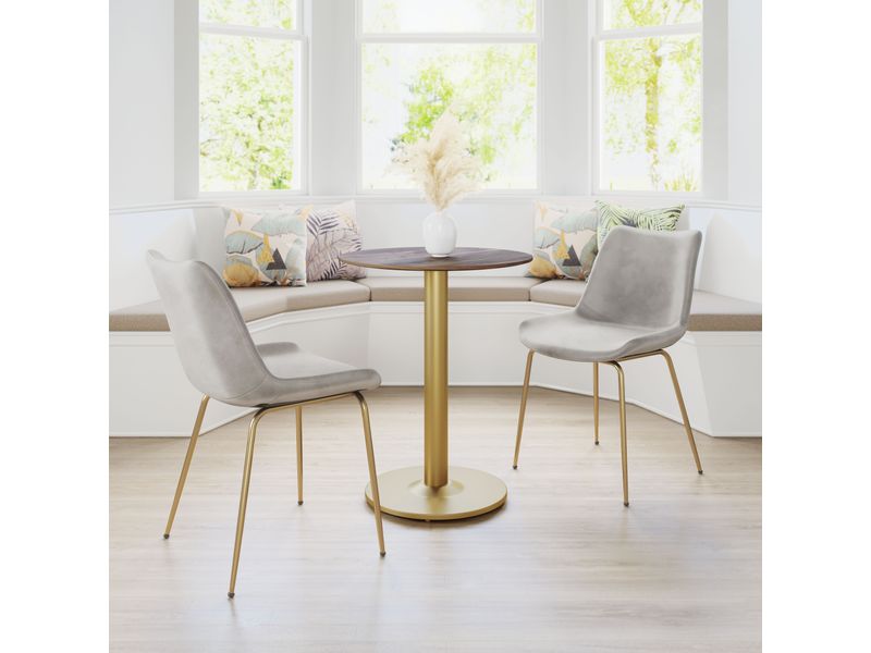 Alto Bistro Table Brown & Gold 11